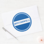 Moederwell City Pride Embleem – Schotse identiteit Ronde Sticker (Envelop)
