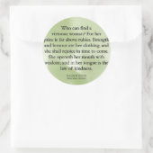 Moederwortel kan niet worden gemeten (Proverbs 31) Ronde Sticker (Tas)