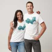 Moedig ABSTRACTE BLOEM Grafisch T-shirt ontwerp (Unisex)