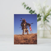 Moedig briefkaart Ute_Warrior (Staand voorkant)