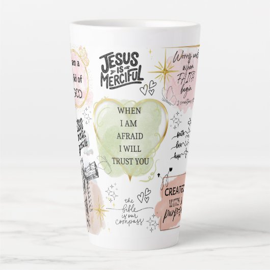 Moedig comfort latte mok (Voorkant)