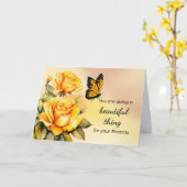 Moedig de ondersteuning van de zorgverlener aan vo kaart (Gele Bloem)