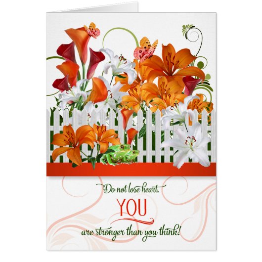 Moedig de tuin van Lilies met Butterflies aan (Voorkant)