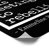 Moedig deze bijeenkomst aan tot rebellie poster (Hoek)