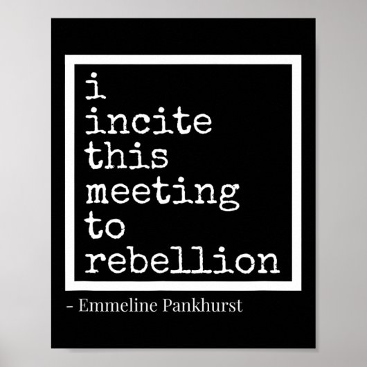 Moedig deze bijeenkomst aan tot rebellie poster (Voorkant)