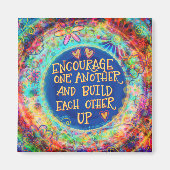 Moedig elkaar aan met een kleurrijk Inspirerend Magneet (Voorkant)