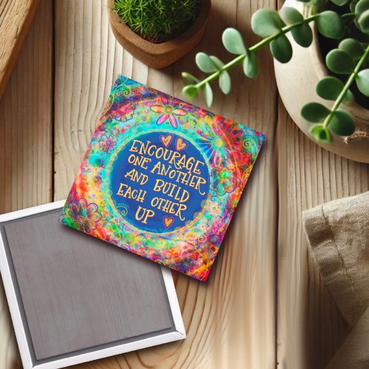 Moedig elkaar aan met een kleurrijk Inspirerend Magneet