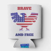 Moedig en vrij blikjeskoeler (Achterkant)