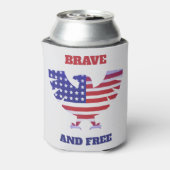 Moedig en vrij blikjeskoeler (Blikje Achterkant)