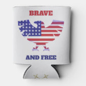 Moedig en vrij blikjeskoeler (Voorkant)