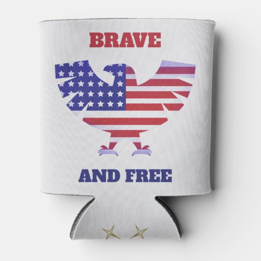 Moedig en vrij blikjeskoeler (Voorkant)