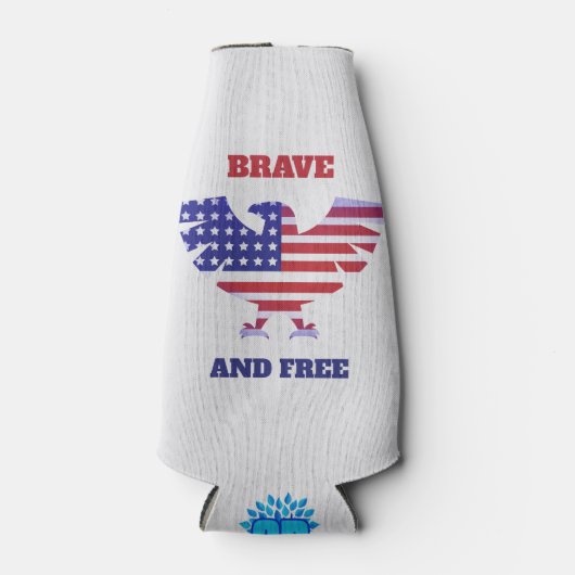 Moedig en vrij flesjeskoeler (Voorkant)