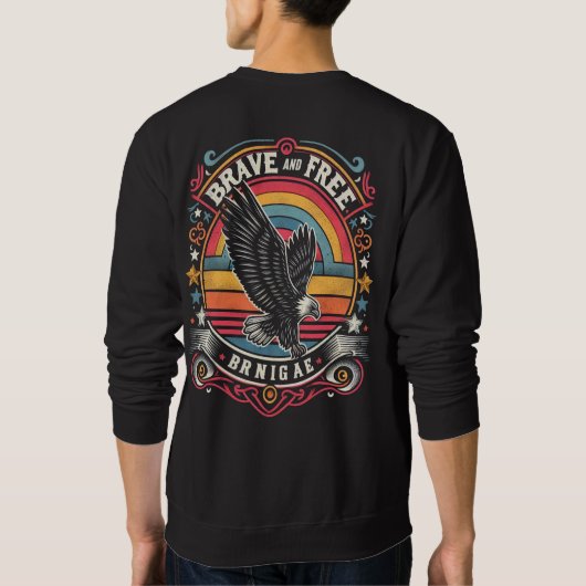 Moedig en vrij trui (Achterkant)