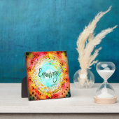 Moedig florale grillige inspiratie aan fotoplaat (Insitu)