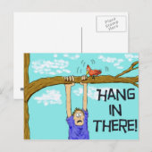 Moedig Funny Hang in Briefkaart aan (Voorkant / Achterkant)