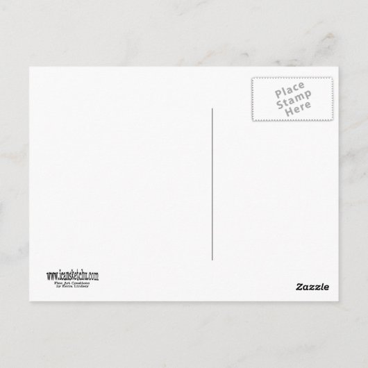 Moedig Funny Hang in Briefkaart aan (Achterkant)