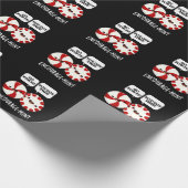 Moedig Funny Snoep Pun Dark BG aan Cadeaupapier (Hoek)