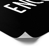 Moedig Funny Snoep Pun Dark BG aan Poster (Hoek)