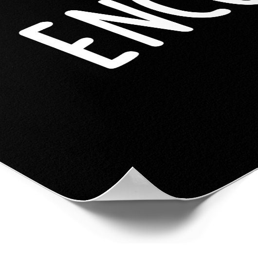 Moedig Funny Snoep Pun Dark BG aan Poster (Hoek)