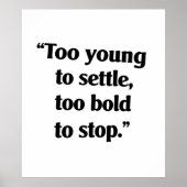 Moedig genoeg om door te gaan poster (Voorkant)