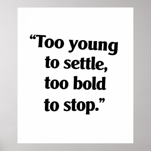 Moedig genoeg om door te gaan poster (Voorkant)