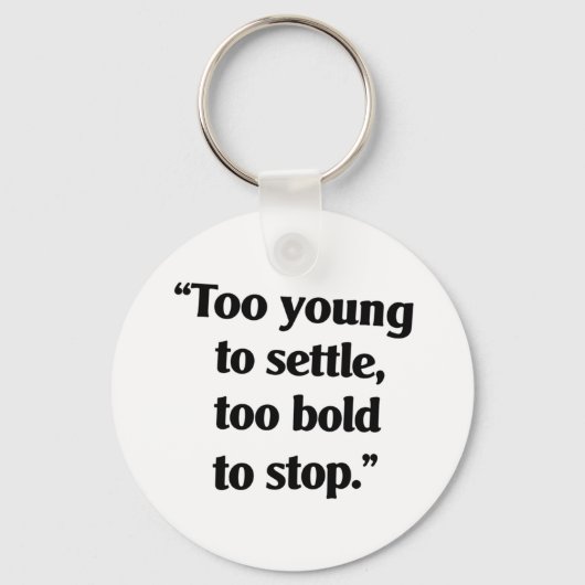 Moedig genoeg om door te gaan sleutelhanger (Voorkant)