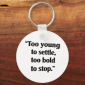 Moedig genoeg om door te gaan sleutelhanger (Achterkant)