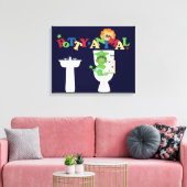 Moedig het Korte Canvas van de Opleiding van Potty Afdruk (Insitu (Woonkamer))