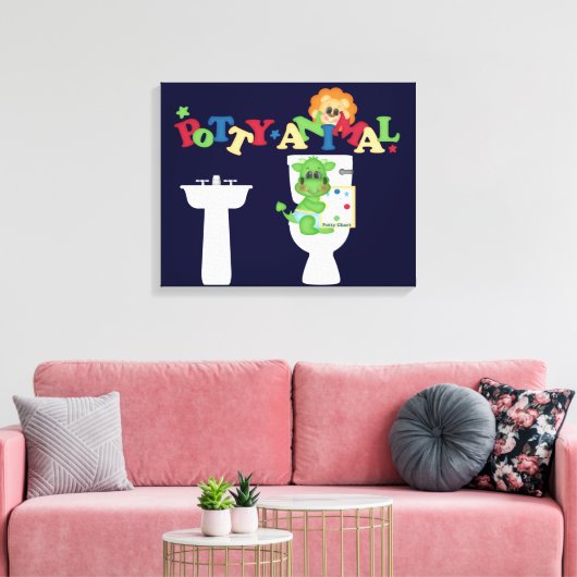 Moedig het Korte Canvas van de Opleiding van Potty Afdruk (Insitu (Woonkamer))