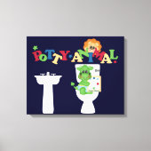 Moedig het Korte Canvas van de Opleiding van Potty Afdruk (Voorkant)