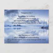 Moedig iemand Bijbel Schrift Phillippians 4:6 Feestdagenkaart (Voorkant)