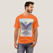 Moedig Kristal Adelaar Embleem T-shirt (Voorkant volledig)