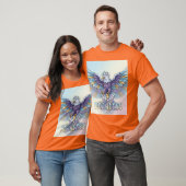 Moedig Kristal Adelaar Embleem T-shirt (Unisex)