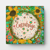 Moedig leuke inspiratie Ezel Plaque aan Fotoplaat (Voorkant)