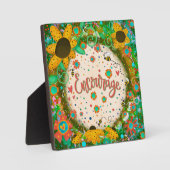 Moedig leuke inspiratie Ezel Plaque aan Fotoplaat (Voorkant)