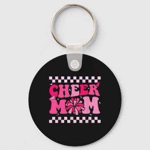 Moedig Mama Cheerleading Cheerleader Mama Vrouwen Sleutelhanger