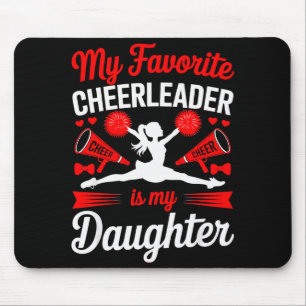 Moedig Mama Papa Mijn Favoriete Cheerleader Is Mij Muismat
