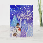 Moedig me aan "laat het sneeuwen" kaart (Voorkant)