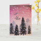 Moedig me aan om Kerstmis te "geloven" Kaart (Gele Bloem)