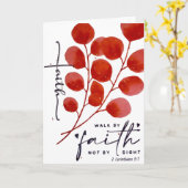 Moedig me aan om "te lopen door geloof" kaart (Gele Bloem)