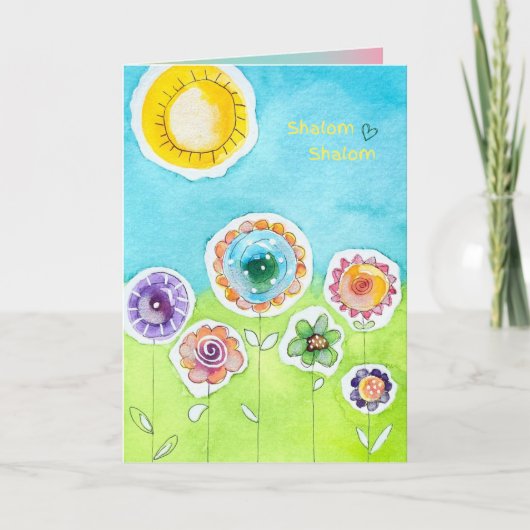 Moedig me aan "Shalom" Kaart (Voorkant)