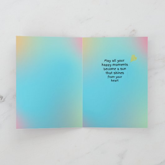 Moedig me aan "Shalom" Kaart (Binnen)