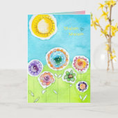 Moedig me aan "Shalom" Kaart (Gele Bloem)