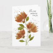 Moedig me aan "wees stil en weet het" kaart (Voorkant)