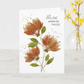 Moedig me aan "wees stil en weet het" kaart (Gele Bloem)