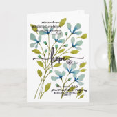 Moedig me hoop aan kaart (Voorkant)