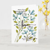 Moedig me hoop aan kaart (Gele Bloem)