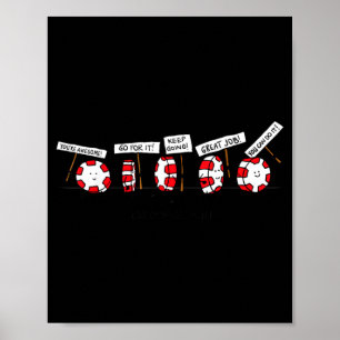 Moedig Mints Marcherend - Grappige Pepermunt Poster