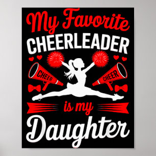 Moedig Moeder Vader Mijn Favoriete Cheerleader Is  Poster