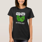 Moedig-munt Positieve Mint Pun Donker BG T-shirt (Voorkant)